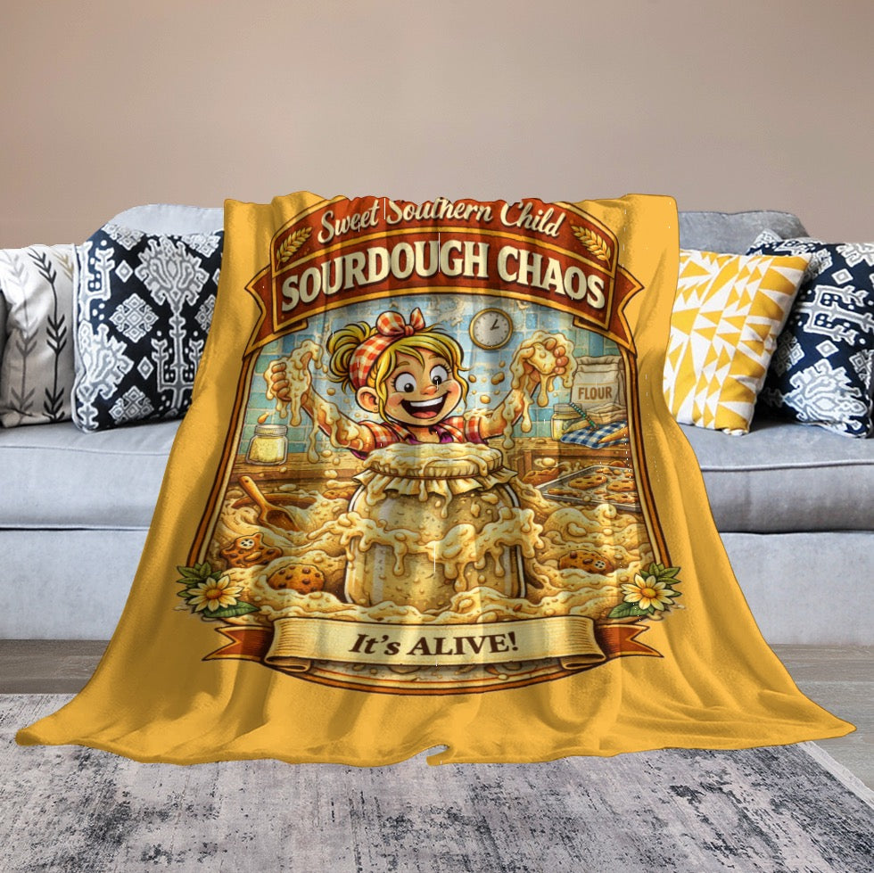 Ultra-Soft Flannel Blanket sourdough chaos