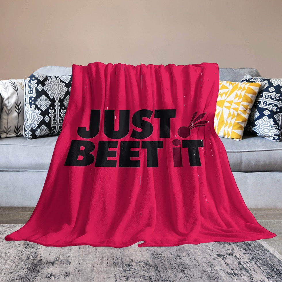 Ultra-Soft Flannel Blanket just beet it