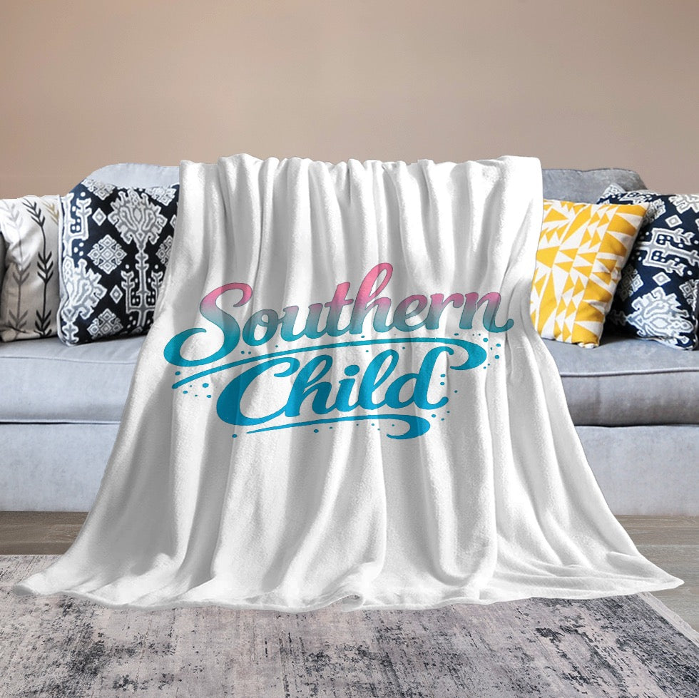 Ultra-Soft Flannel Blanket Southern child