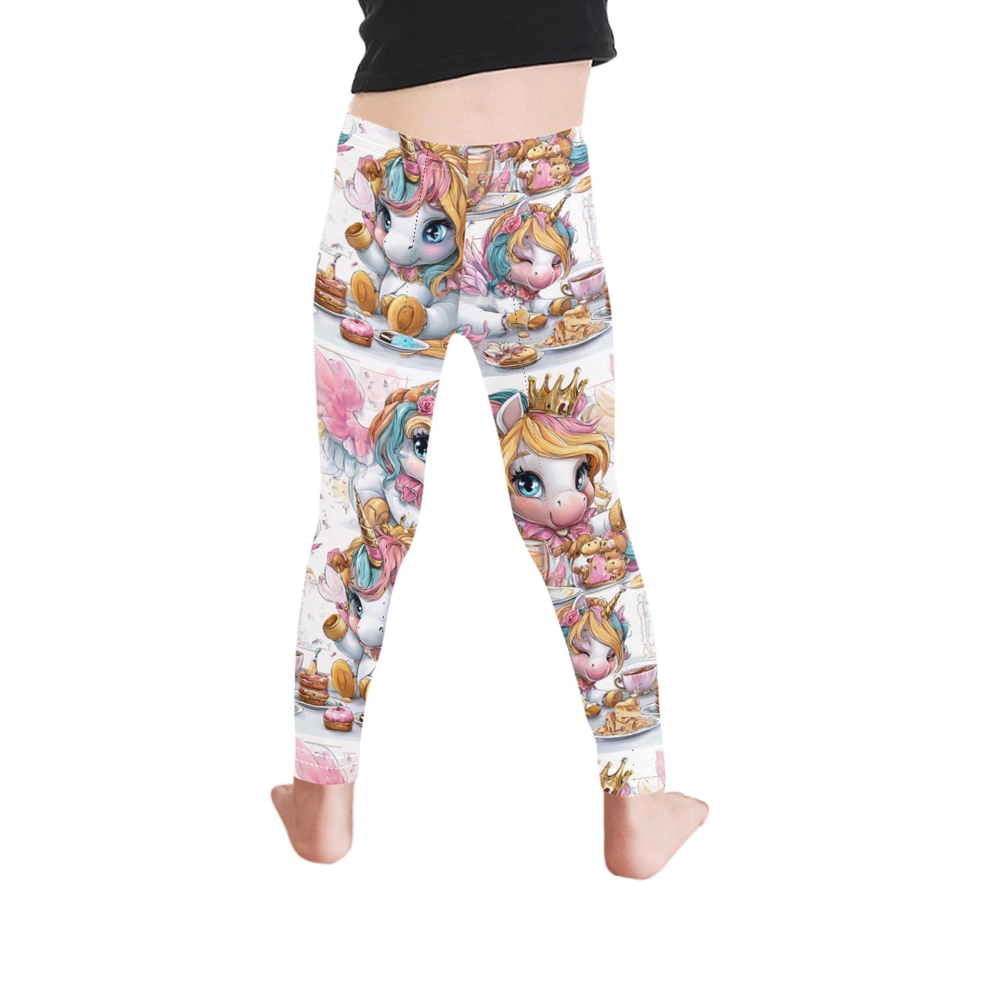 HELLO-OH-DOLLIE unicorn print Girls Leggings (Model L06)