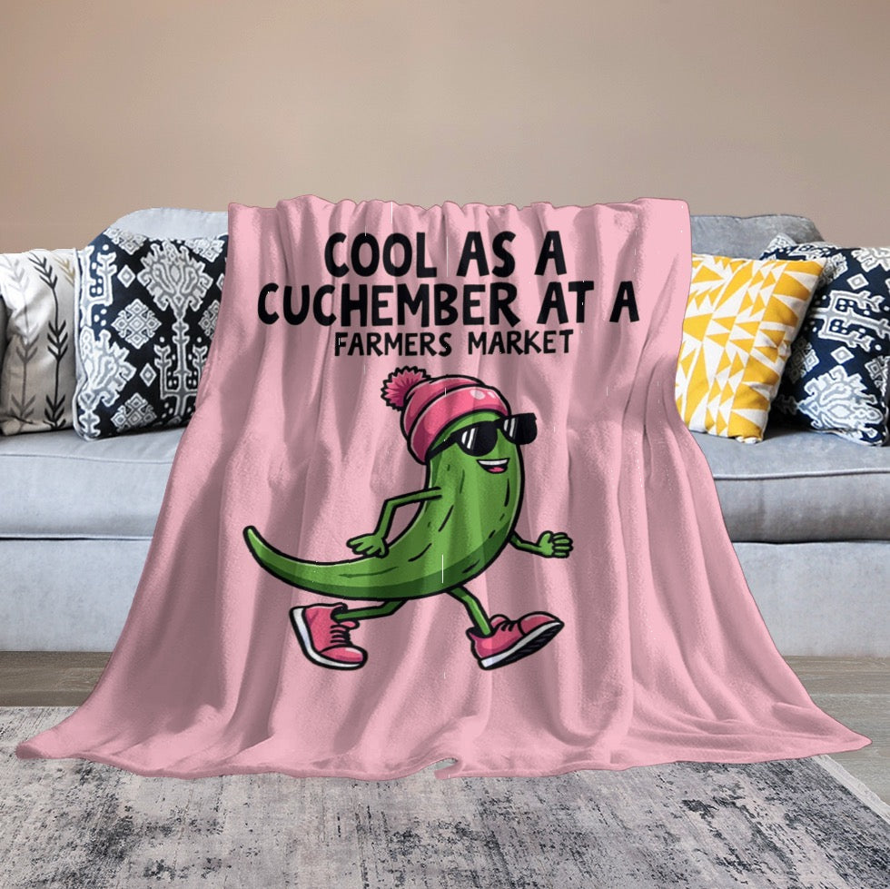 Ultra-Soft Flannel Blanket Cool as a cucumber