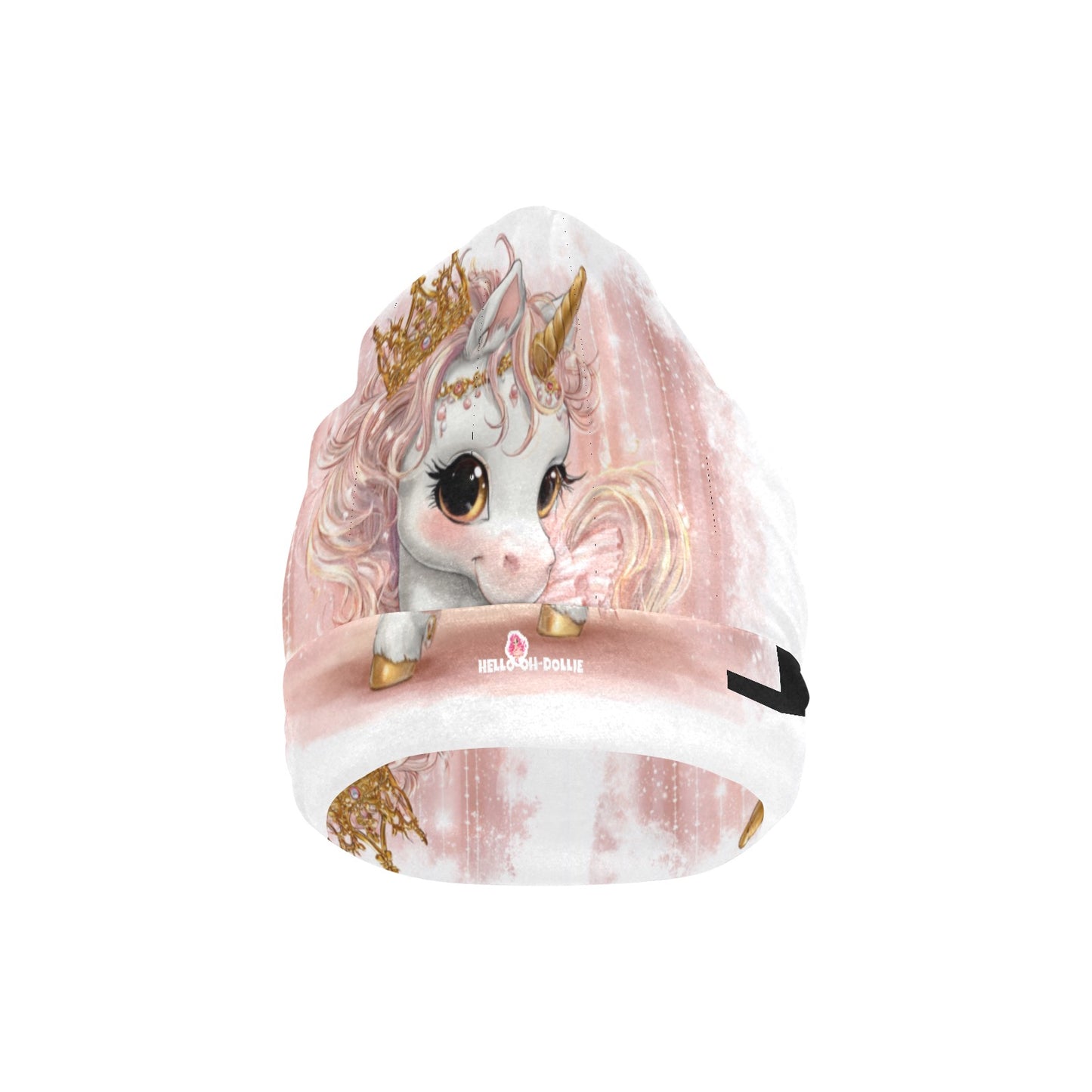 Unicorn in pink All Over Print Beanie for Kids