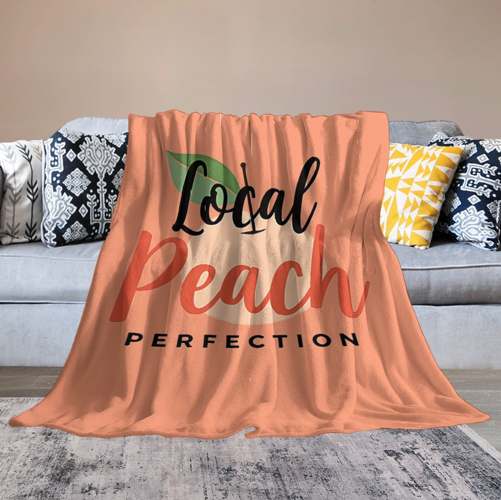 Ultra-Soft Flannel Blanket Local peach perfection