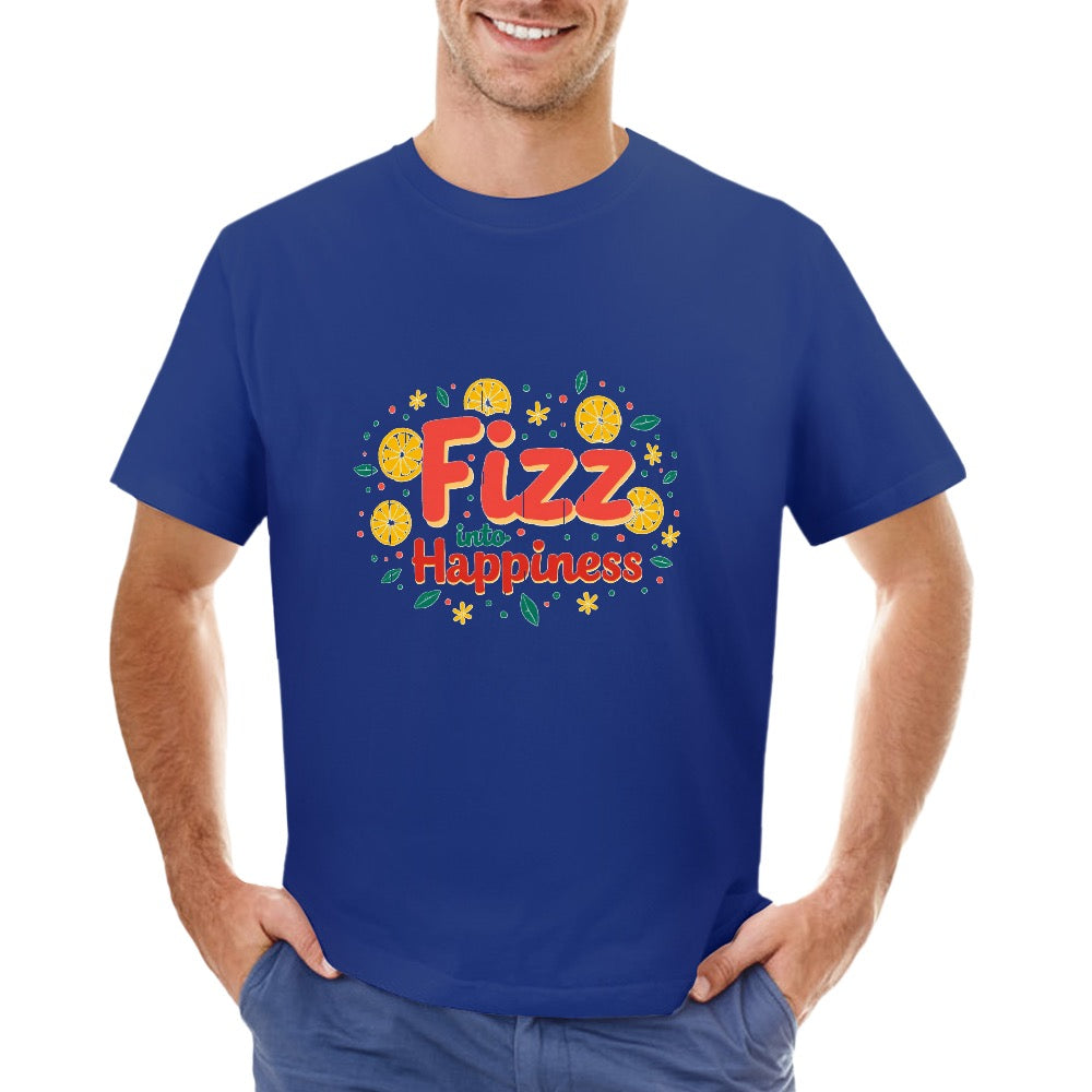 New High quality Men's T-shirt 100% Cotton fizz happens
