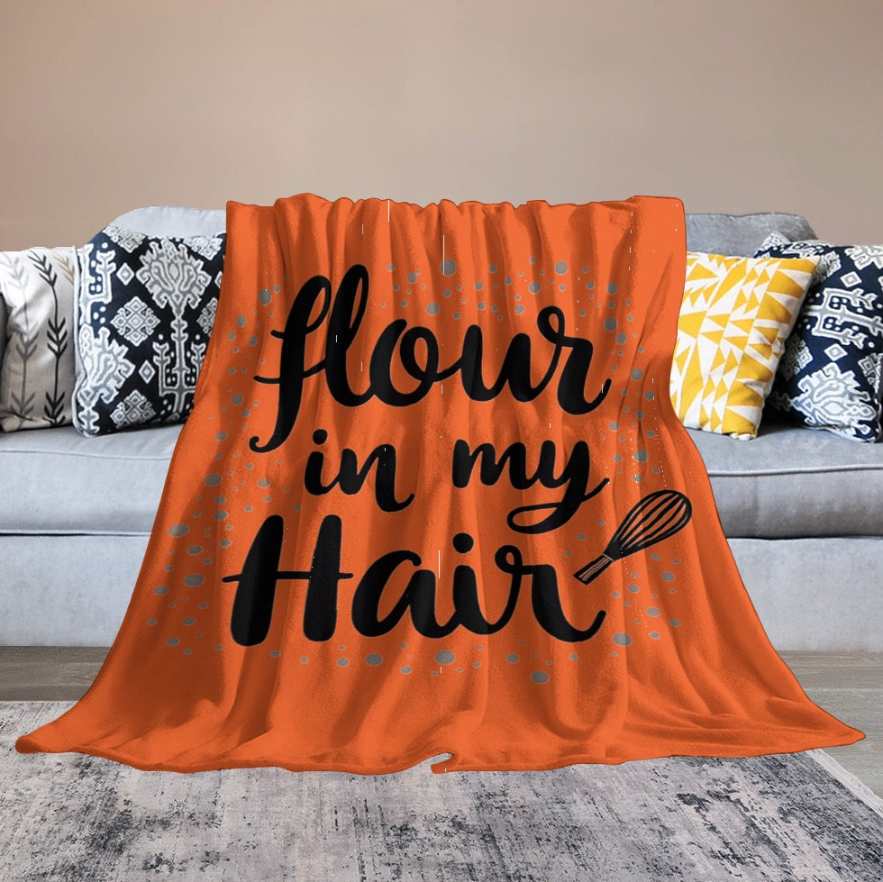 Ultra-Soft Flannel Blanket flour in my hair