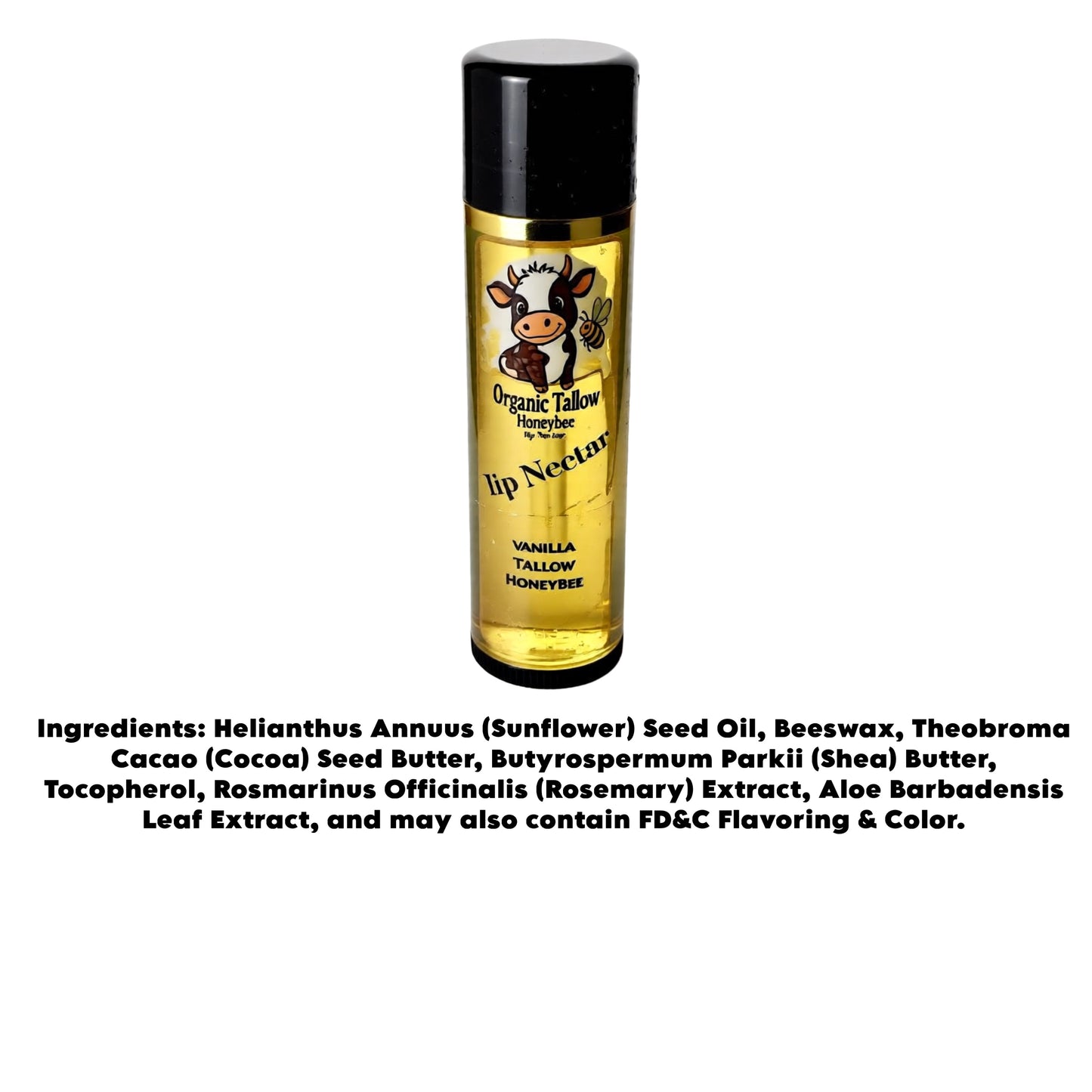 Organic Tallow HoneyBee Lip Nector vanilla