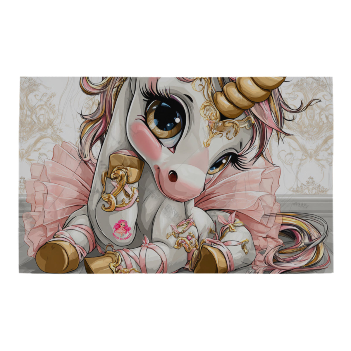 HELLO-OH-DOLLIE UNICORN BALLERINA Bath Rug 20''x 32''