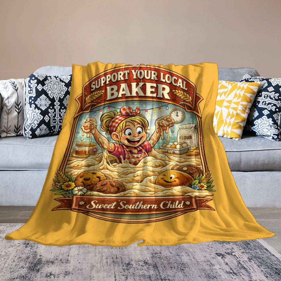 Ultra-Soft Flannel Blanket baker