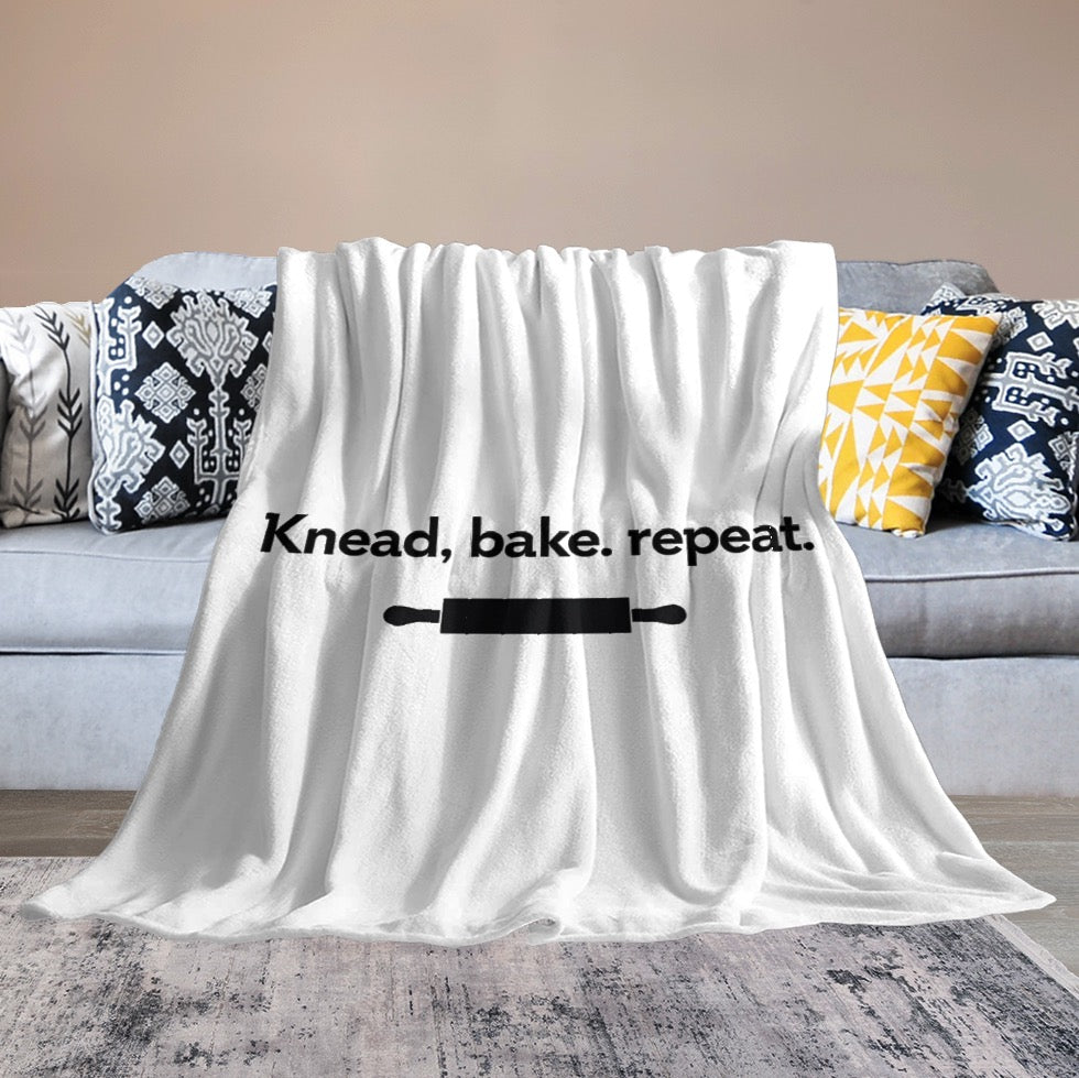 Ultra-Soft Flannel Blanket knead bake repeat