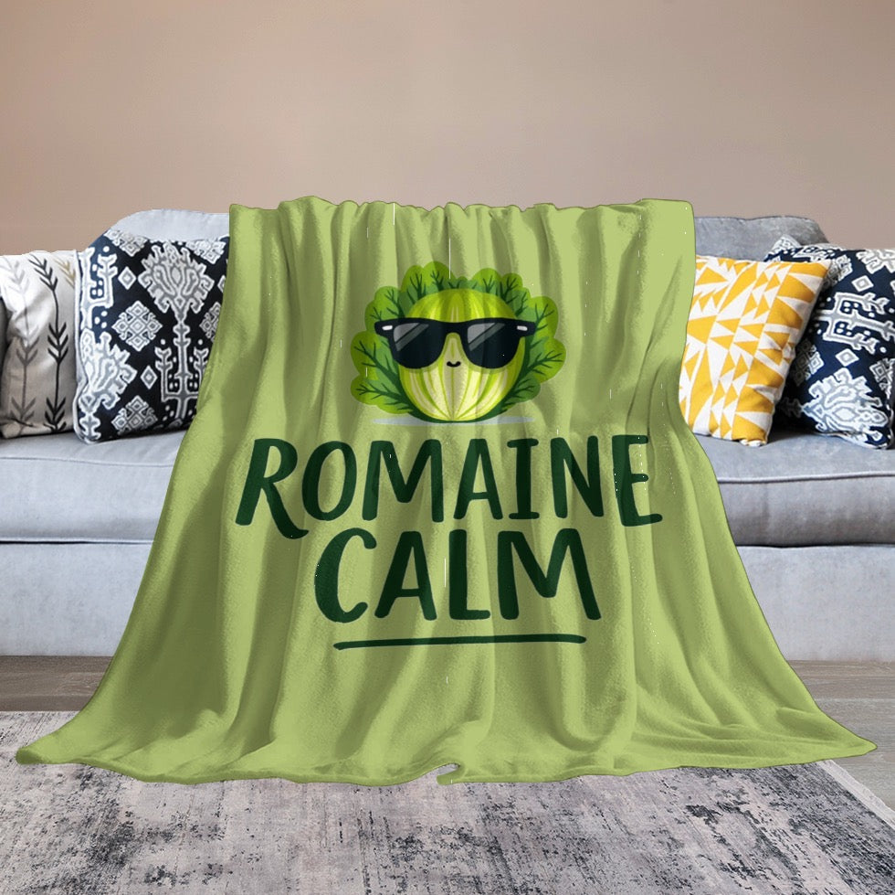 Ultra-Soft Flannel Blanket Romain calm