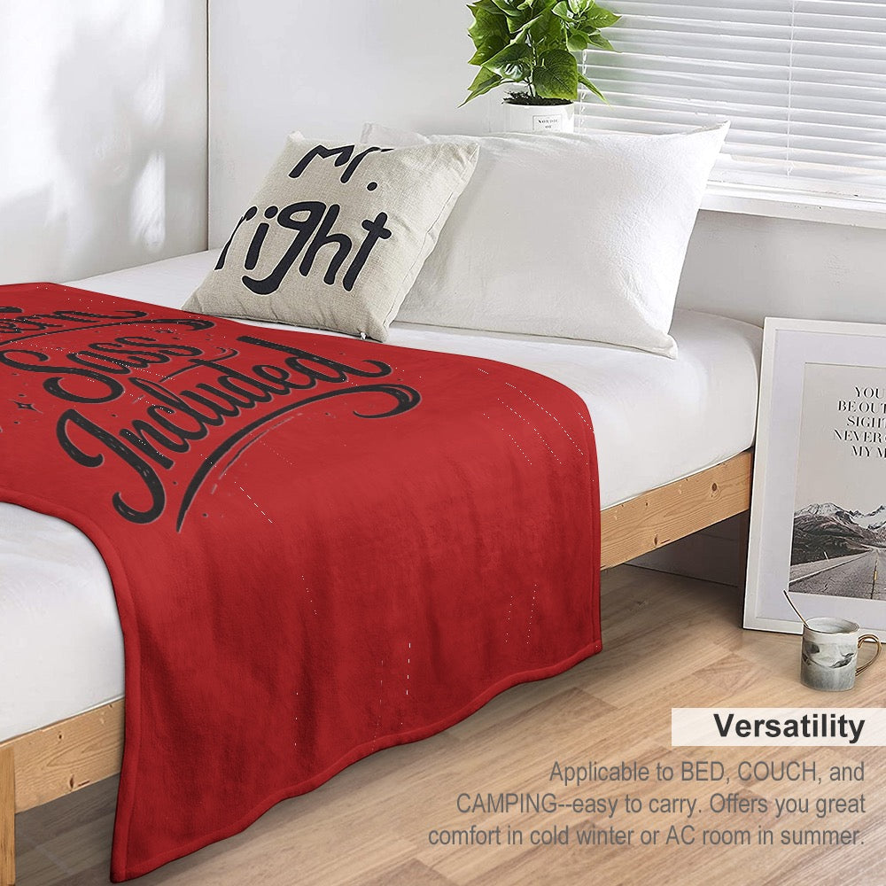 Ultra-Soft Flannel Blanket Southern sass included