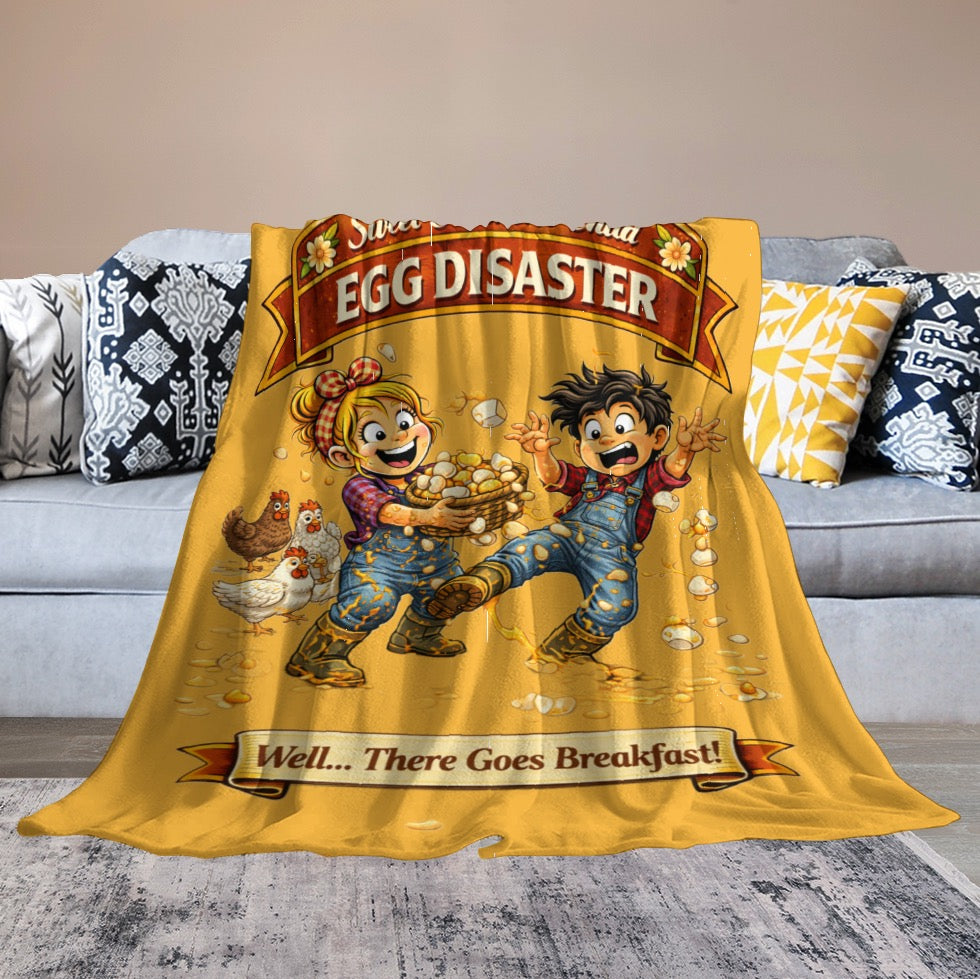Ultra-Soft Flannel Blanket EGG disaster