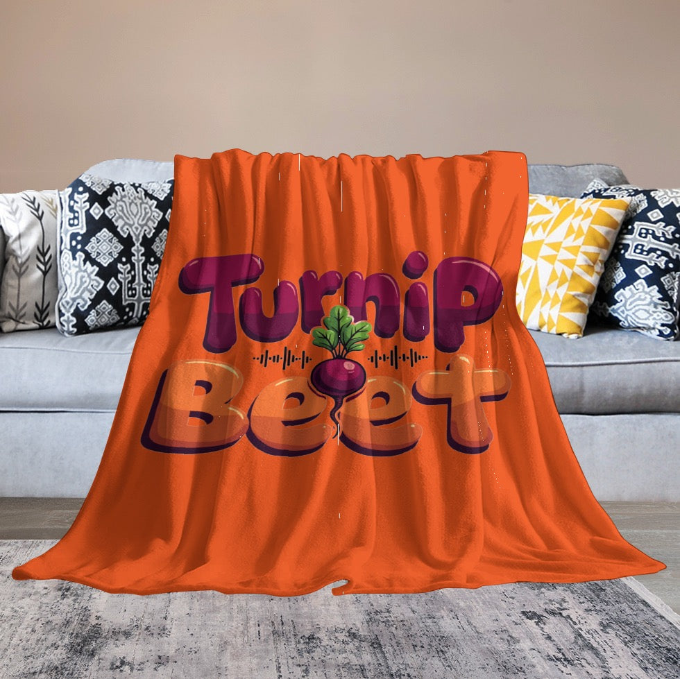 Ultra-Soft Flannel Blanket turnip beet