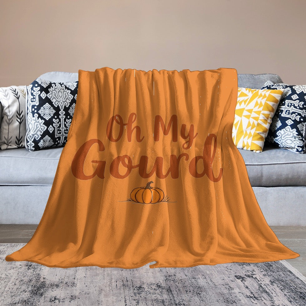 Ultra-Soft Flannel Blanket oh my gourd