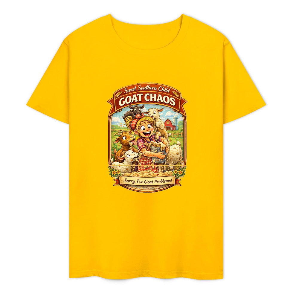New Pure cotton short sleeved T-shirt Go chaos