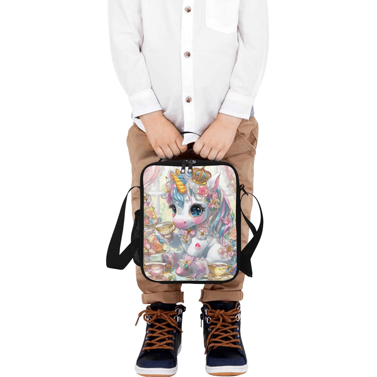 HELLO-OH-DOLLIE Crossbody Lunch Bag for Kids