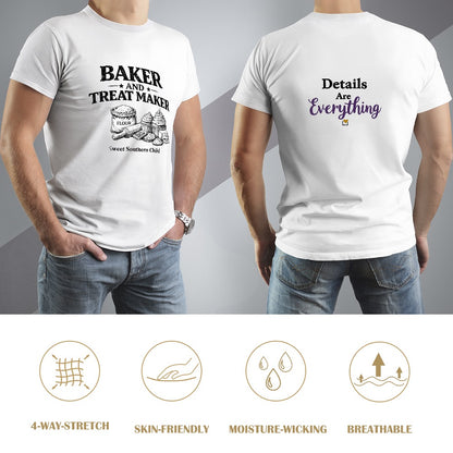 New High quality Men's T-shirt 100% Cotton Baker and treat maker