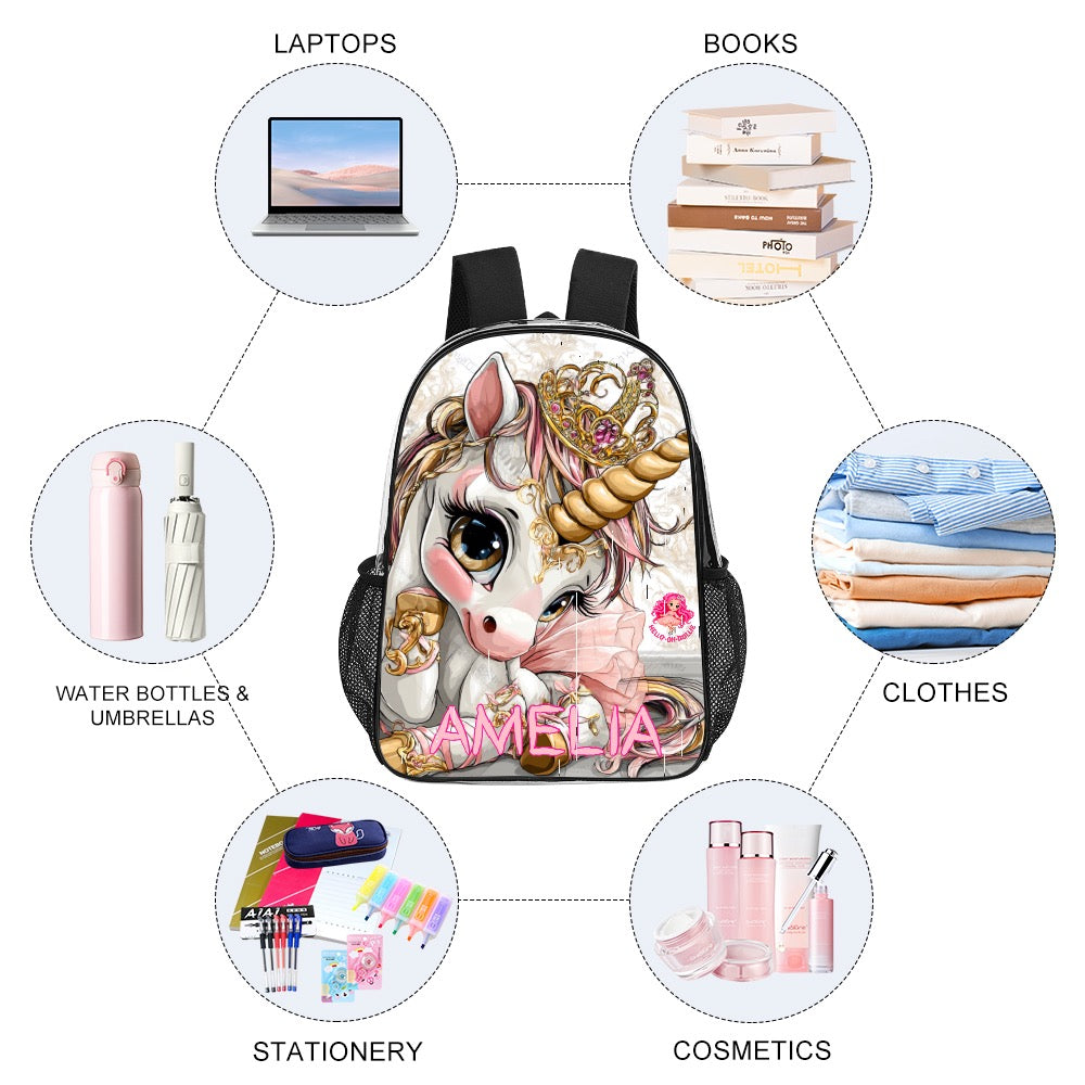 Unicorn Amelia Transparent Bag 17 inch New