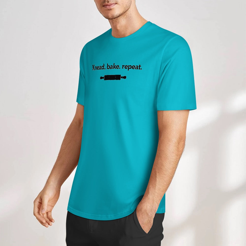 New Pure cotton short sleeved T-shirt knead bake repeat