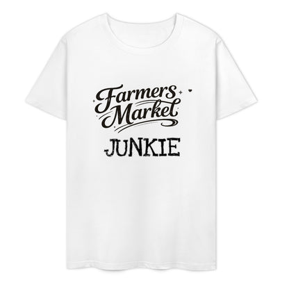 New Pure cotton short sleeved T-shirt Farmers Market junkie