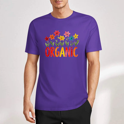 New Pure cotton short sleeved T-shirt organic