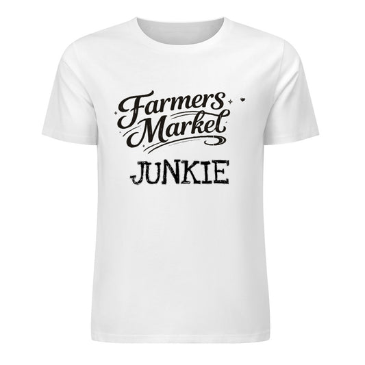 New Pure cotton short sleeved T-shirt Farmers Market junkie