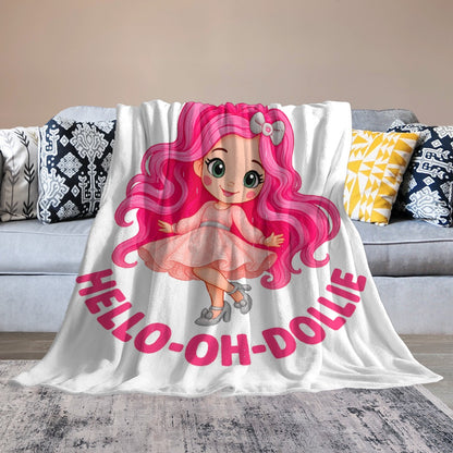 Hello oh Dollie Ultra-Soft Flannel Blanket