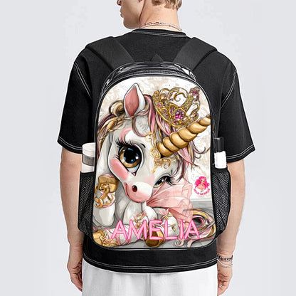 Unicorn Amelia Transparent Bag 17 inch New