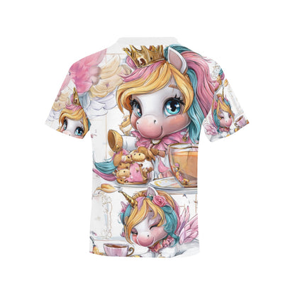 HELLO-OH-DOLLIE unicorn print Kids' All Over Print T-shirt(ModelT65)