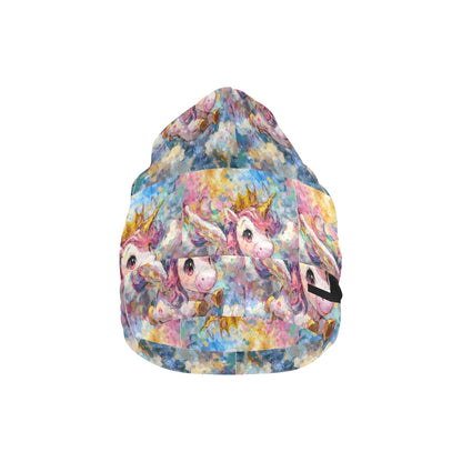 Hello oh-Dollie unicorn flying All Over Print Beanie for Kids