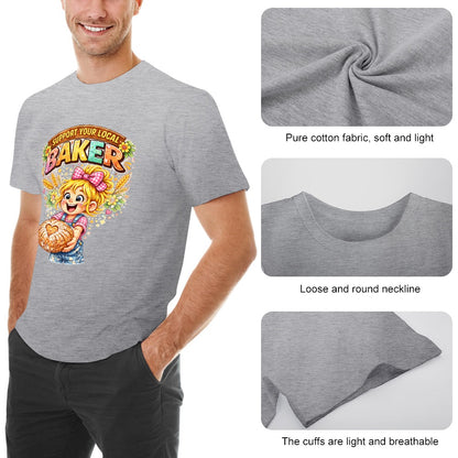 New High quality Men's T-shirt 100% Cotton