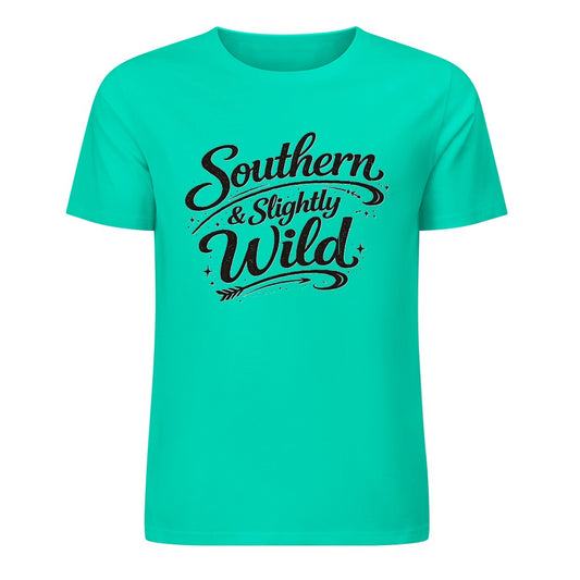 New Pure cotton short sleeved T-shirt southern and slightly wild