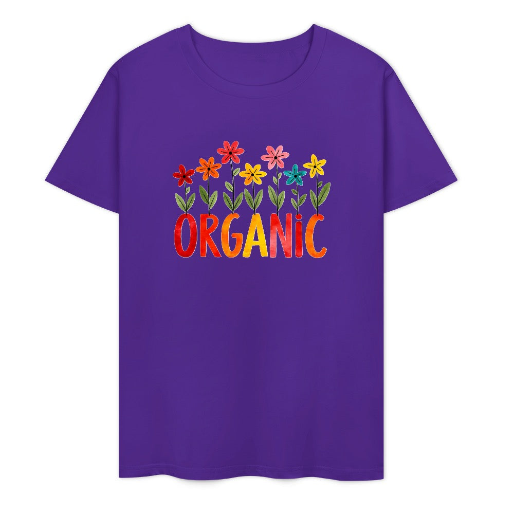 New Pure cotton short sleeved T-shirt organic