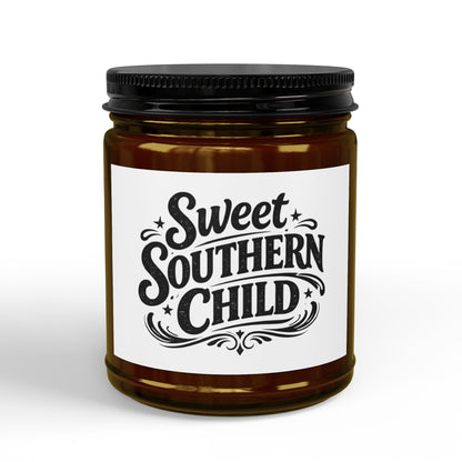 Scented Soy Candles with Black Lid, (4 and 9oz)