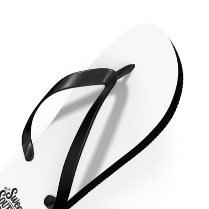 Sweet Southern Flip Flops – Classic White Beach Sandals