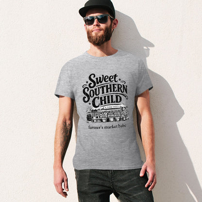 Men's T-shirt 100% cotton farmers Market, babe