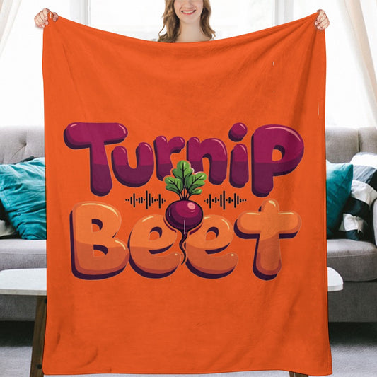 Ultra-Soft Flannel Blanket turnip beet
