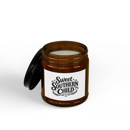 Scented Soy Candles with Black Lid, (4 and 9oz)