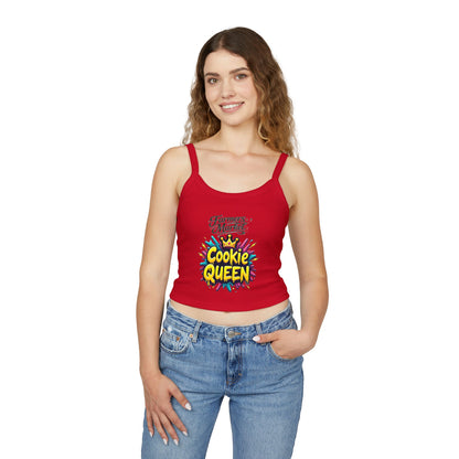 Cookie Queen Crop Tank — Sweet Southern Child Graphic Spaghetti Strap Top