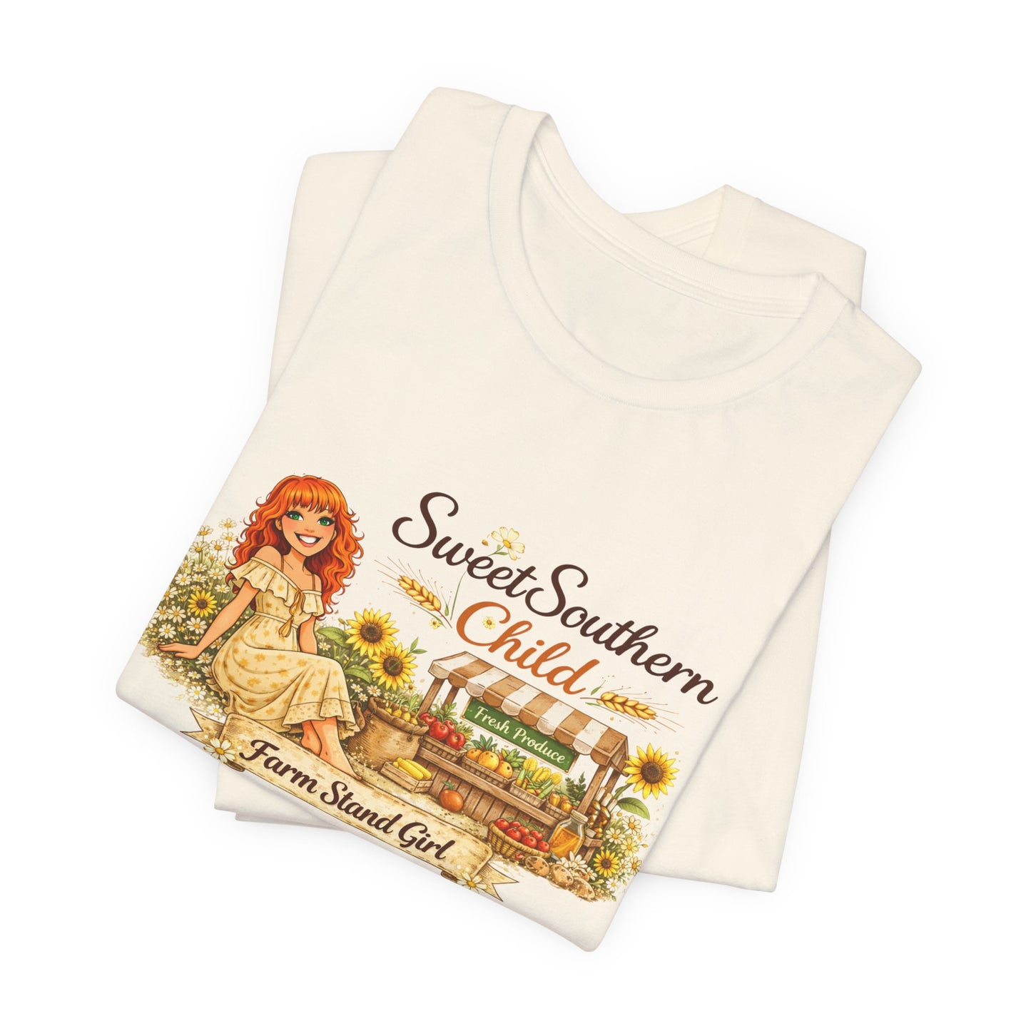 Sweet Southern Child Tee — Farm Sweet Girl Vintage Graphic T-Shirt