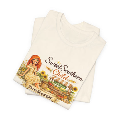Sweet Southern Child Tee — Farm Sweet Girl Vintage Graphic T-Shirt