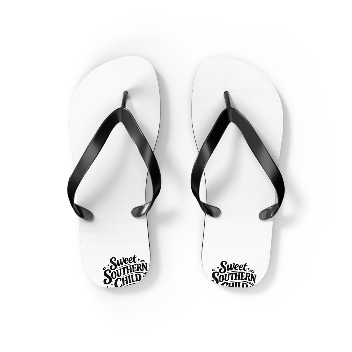 Sweet Southern Flip Flops – Classic White Beach Sandals