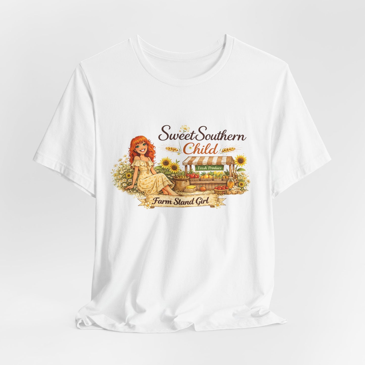 Sweet Southern Child Tee — Farm Sweet Girl Vintage Graphic T-Shirt