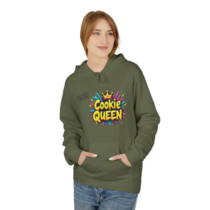 Cookie Queen Hoodie — Fun Colorful Graphic Sweatshirt for Bakers & Dessert Lovers