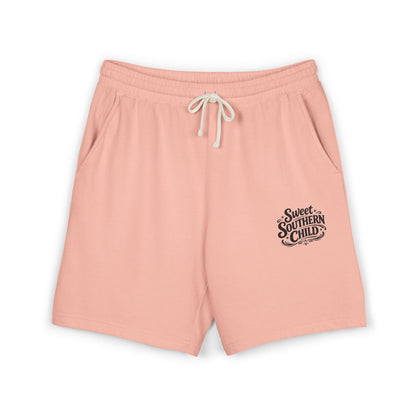Sweat Shorts — "Sweet Southern Child" Vintage Script Lightweight Fleece