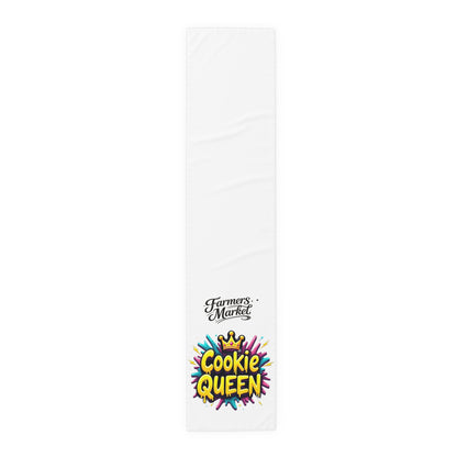 Cookie Queen Table Runner — Colorful Baking-Themed Table Decor