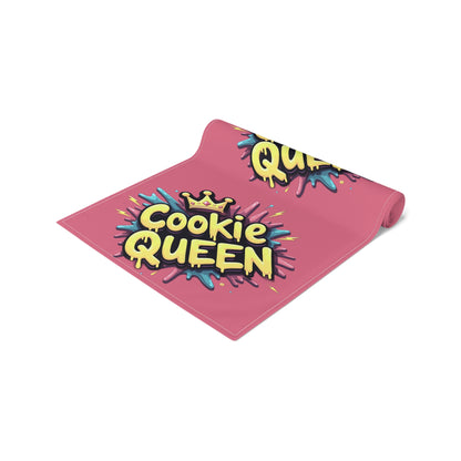 Cookie Queen Table Runner — Colorful Baking-Themed Table Decor