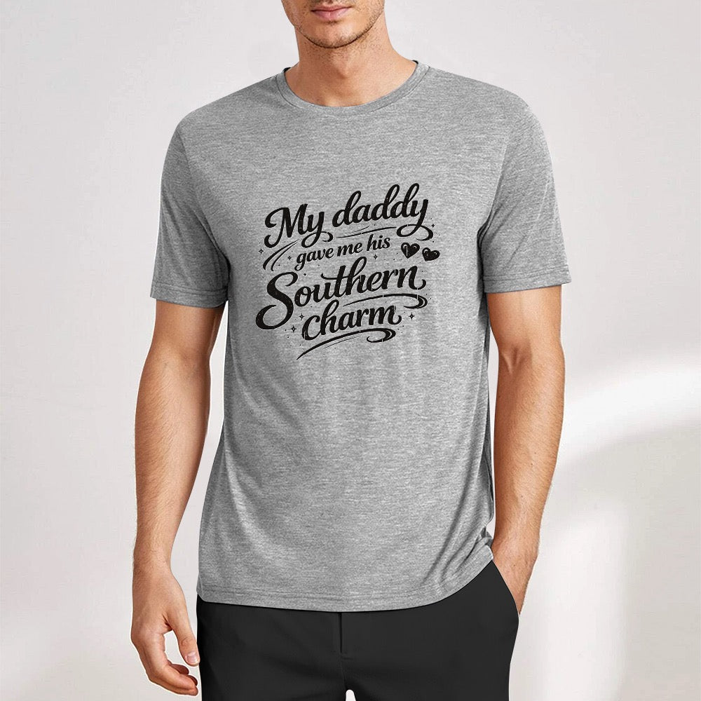 New Pure cotton short sleeved T-shirt I got my charm for my daddy