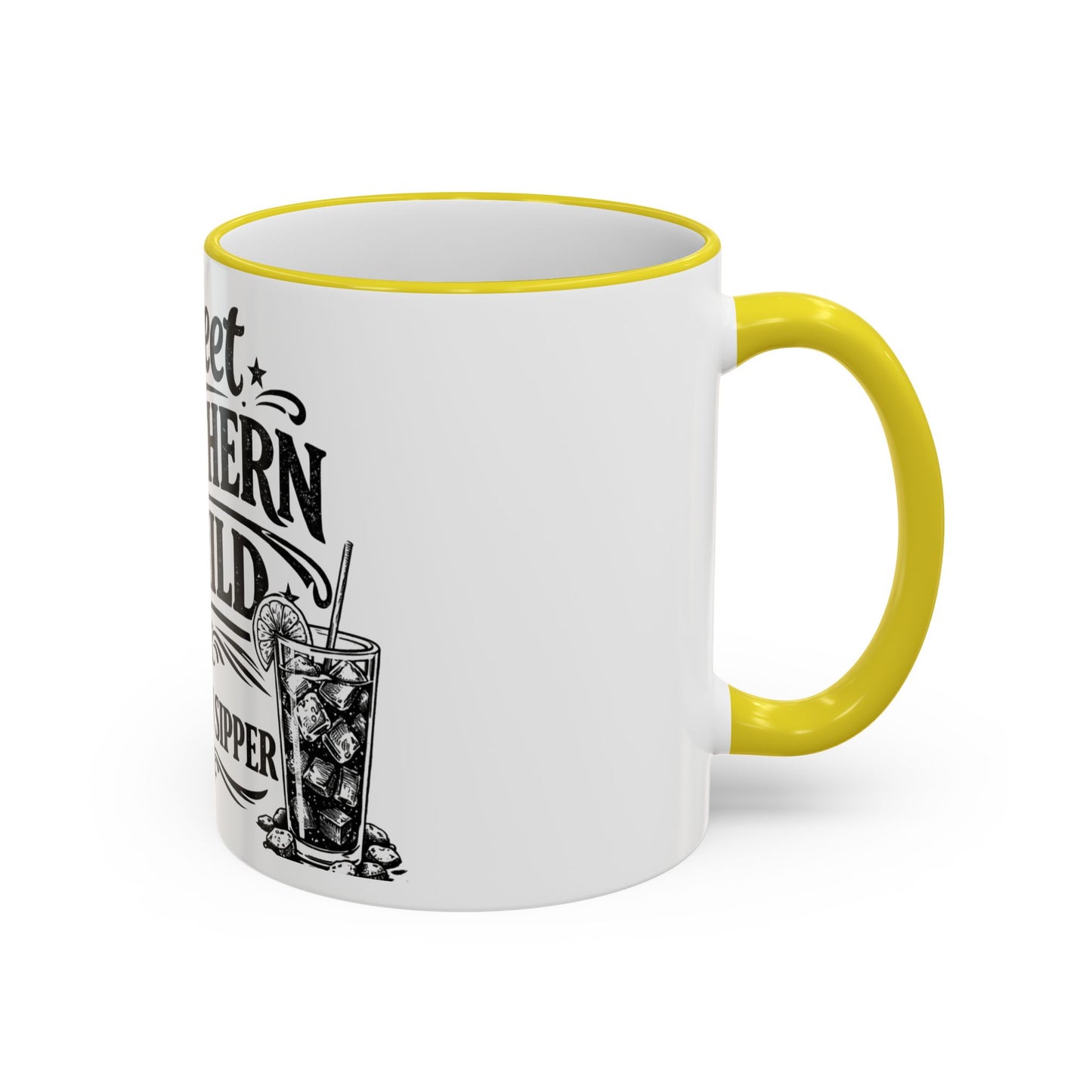 Sweet Southern Child Mug — Southern Sipper Accent Rim & Handle Coffee Cup