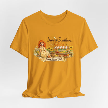 Sweet Southern Child Tee — Farm Sweet Girl Vintage Graphic T-Shirt